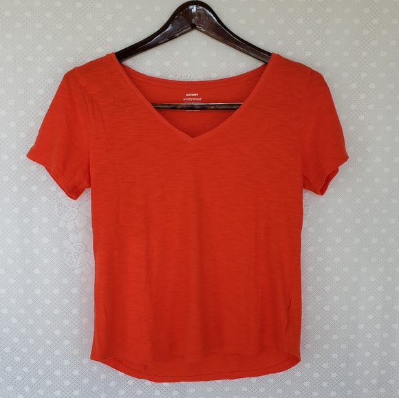 Old Navy Tops - Old Navy Everywear Red Orange Shirt
